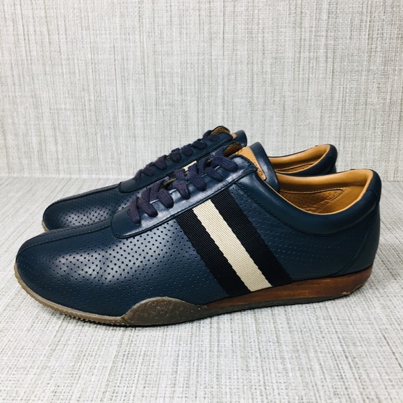 Bally Frenz Perforated Leather Sneaker 7.5 D